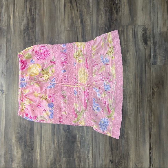 Banana Republic Pink Floral Midi Skirt - Picture 1 of 4